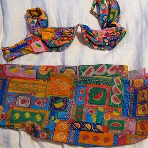 Bydee swim top + matching sarong